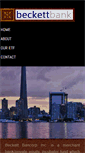Mobile Screenshot of beckettbank.com